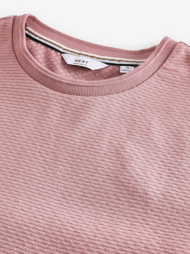 Pink Textured T-Shirt - Image 7 of 7