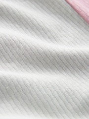 Pink/Grey/White Textured Colour Block T-Shirt - Image 7 of 7