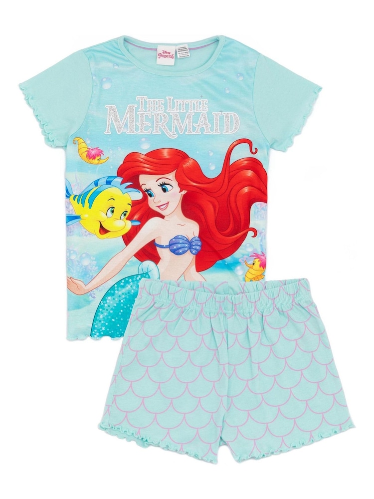 Vanilla Underground Blue Girls Licensing Short 100% Cotton Pyjamas - Image 1 of 1