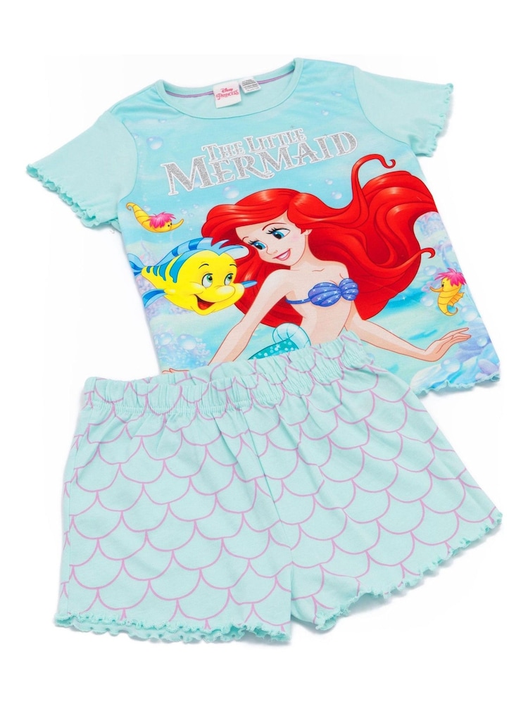 Vanilla Underground Blue Girls Licensing Short 100% Cotton Pyjamas - Image 4 of 6