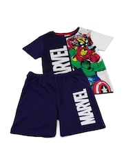 Vanilla Underground Blue Boys Licensing Short 100% Cotton Pyjamas - Image 2 of 6