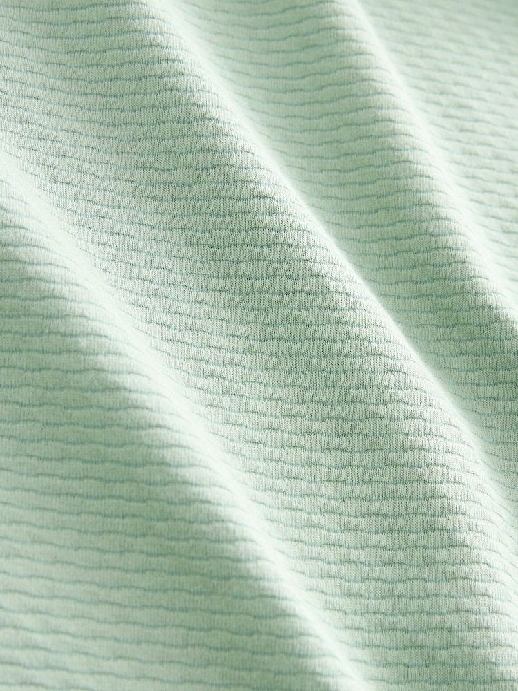 Sage Green Textured T-Shirt - Image 7 of 7
