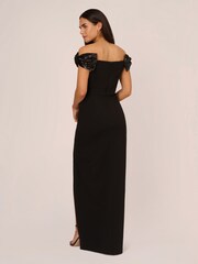 Aidan by Adrianna Papell Stretch Knit Crepe Gown - Image 2 of 7