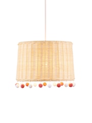 glow Natural Rattan Pom Pom Easyfit Shade - Image 4 of 4