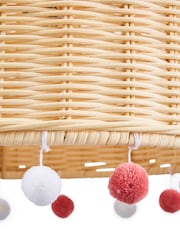 Glow rotangpalmas pompons viegli piestiprināms abažūra griestu apgaismojums - Attēls 5 no 5
