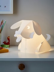 glow White Dog Table Lamp - Image 1 of 4