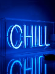 glow Blue LED Chill Acrylic Light Box - Image 3 of 6