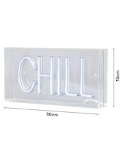 glow Blue LED Chill Acrylic Light Box - Image 4 of 6