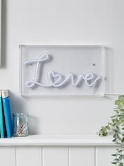 glow Pink LED Love Acrylic Light Box - Image 2 of 6