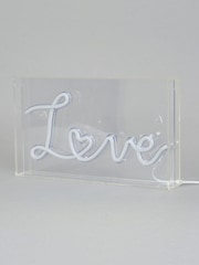 glow Pink LED Love Acrylic Light Box - Image 5 of 6