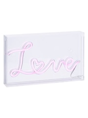 glow Pink LED Love Acrylic Light Box - Image 6 of 6