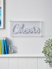 glow White LED Cheers Acrylic Light Box - Image 2 of 4