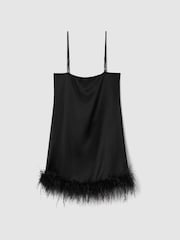 Maison Essentiele Silk Feather Trim Nightdress - Image 2 of 7