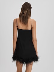 Maison Essentiele Silk Feather Trim Nightdress - Image 5 of 7