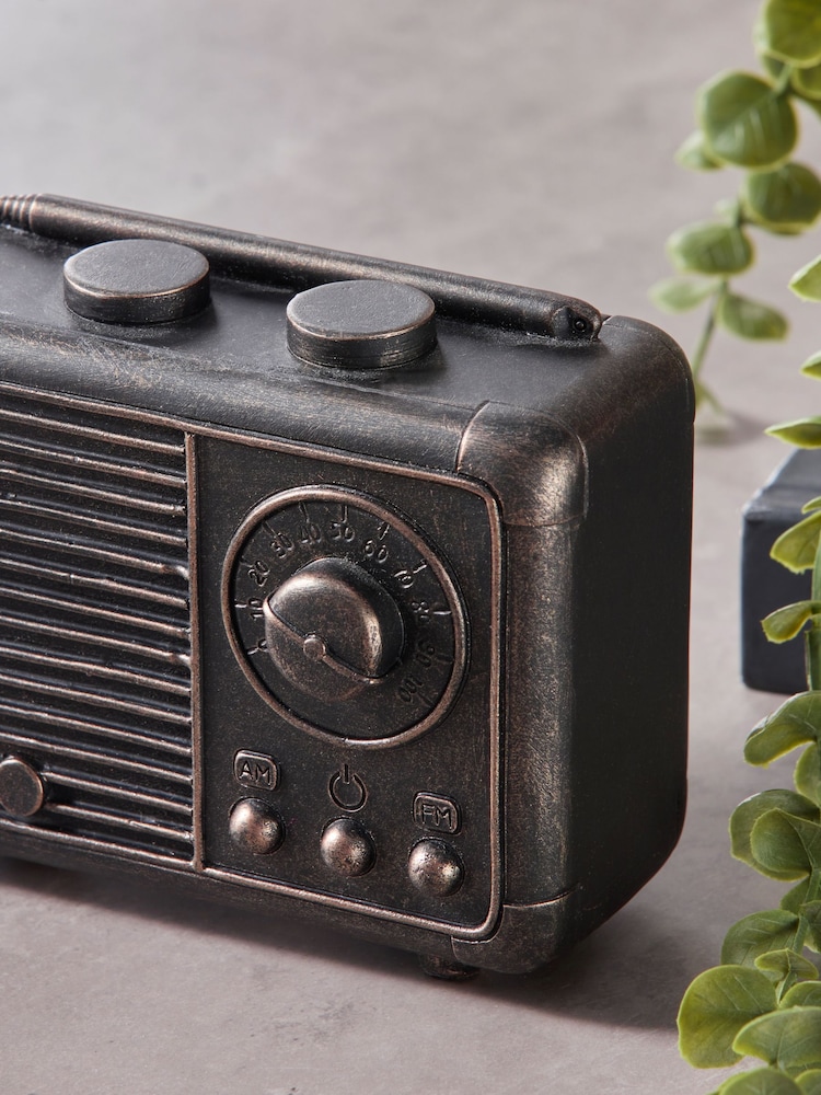 Black Vintage Radio Ornament - Image 2 of 5