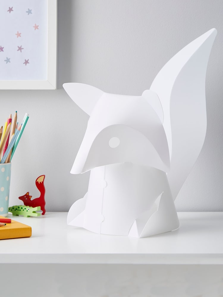 glow White Fox Table Lamp - Image 2 of 4