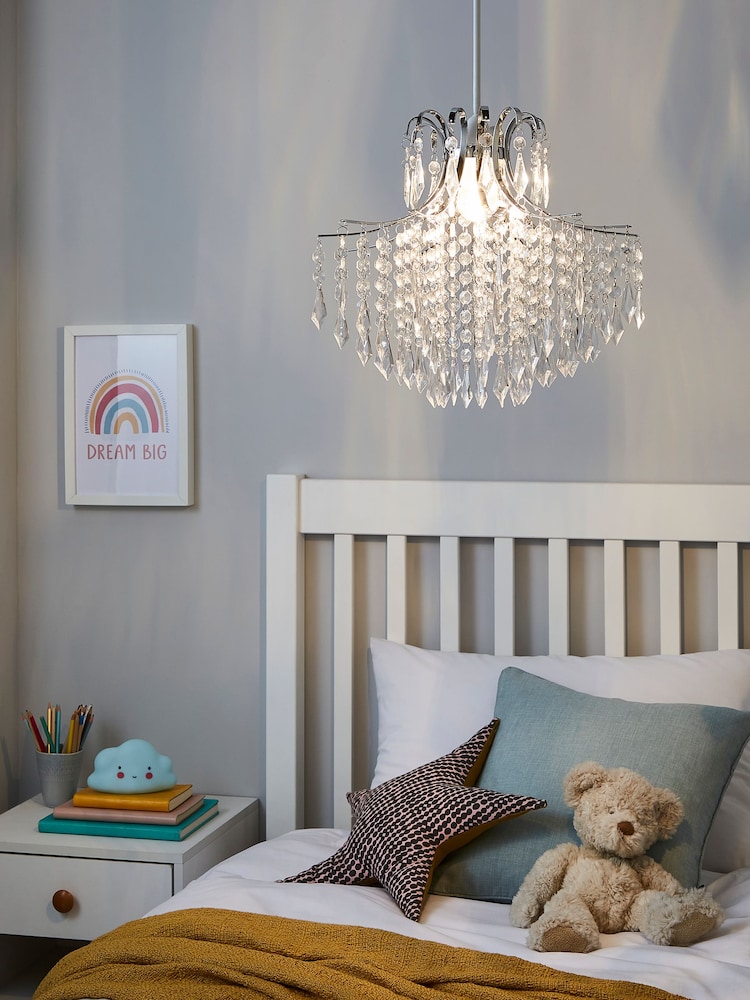 glow Chrome Acrylic Droplet Easyfit Ceiling Light - Image 1 of 4