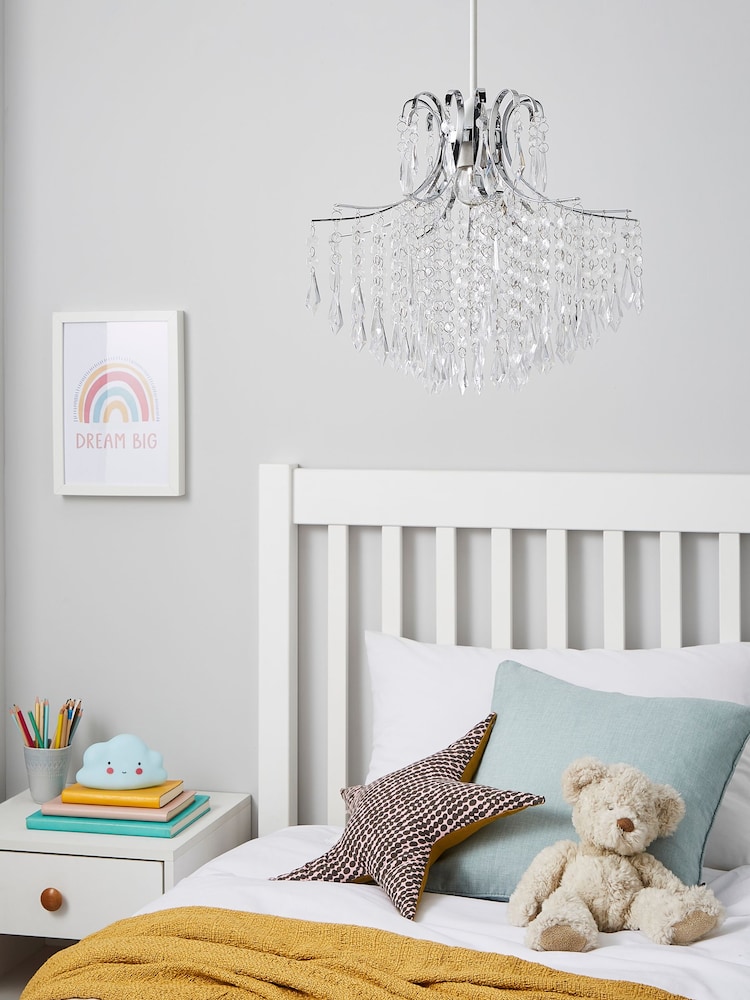 glow Chrome Acrylic Droplet Easyfit Ceiling Light - Image 2 of 4