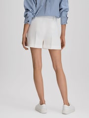 Reiss White Sienna Crepe Tailored Shorts - Image 5 of 6