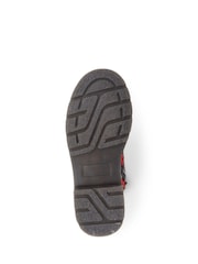 Pavers Red Ladies Lace Up Ankle Boots - Image 4 of 5