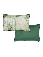 Graham & Brown Green Coppice Forest Feather Filled Cushion - Image 2 of 3