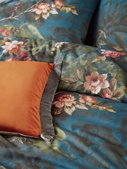 Graham & Brown Orange Fringe Opulence Feather Filled Cushion - Image 2 of 4