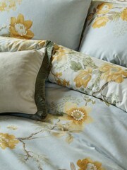 Graham & Brown Green Fringe Opulence Feather Filled Cushion - Image 3 of 5