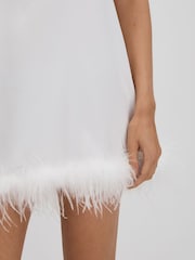 Maison Essentiele Silk Feather Trim Nightdress - Image 6 of 7