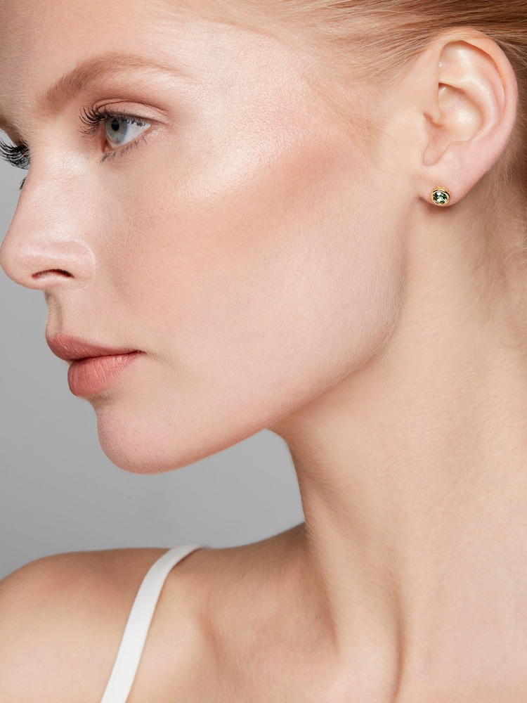 Ted Baker Gold SINAA: Crystal Stud Earrings - Image 4 of 4