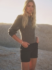 Black Denim Boy Short - Image 1 of 6