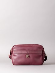 Lakeland Leather Burgundy Cartmel Boxy Cross-Body Bag - Image 1 of 3