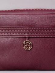 Lakeland Leather Burgundy Cartmel Boxy Cross-Body Bag - Image 3 of 3