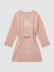 Vestido de mezcla de algodón con cordón ajustable Ella de Reiss - Imagen 2 de 6