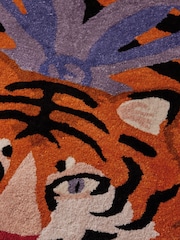 Cath Kidston Orange Trixie Tiger Rug - Image 3 of 6
