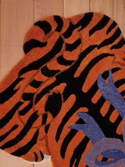 Cath Kidston Orange Trixie Tiger Rug - Image 4 of 6