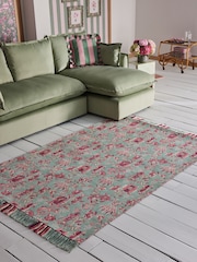 Cath Kidston Floral Friendship Garden Woven Rug - Image 1 of 6