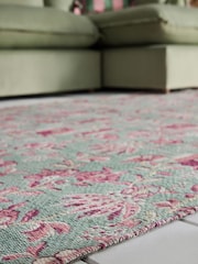 Cath Kidston Floral Friendship Garden Woven Rug - Image 2 of 6