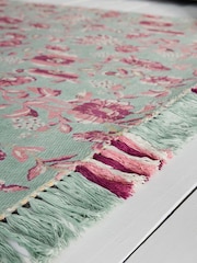 Cath Kidston Floral Friendship Garden Woven Rug - Image 3 of 6
