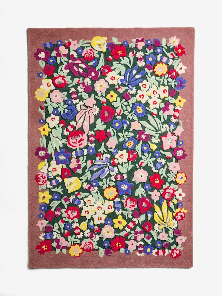 Cath Kidston Floral Harmony Ditsy Floral Wool Rug - Image 6 of 6