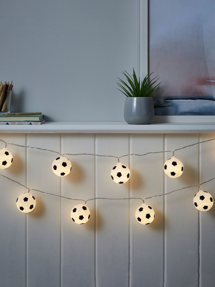 glow White Football String Lights - Image 1 of 4