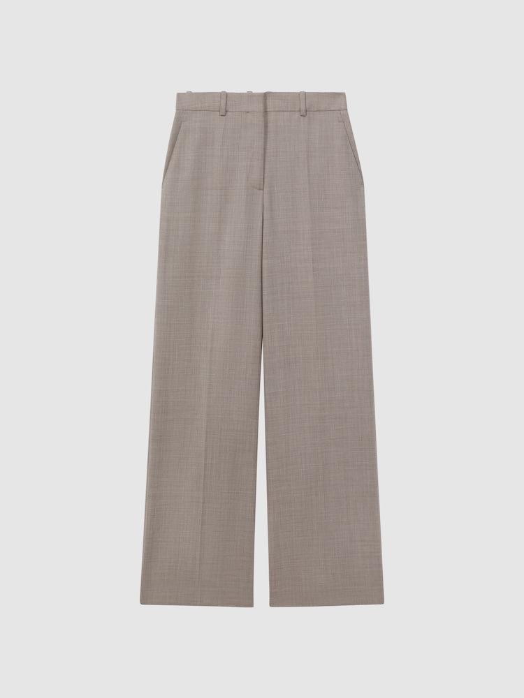 Pantalones de traje de pernera ancha de mezcla de lana Hazel de Reiss - Imagen 2 de 5