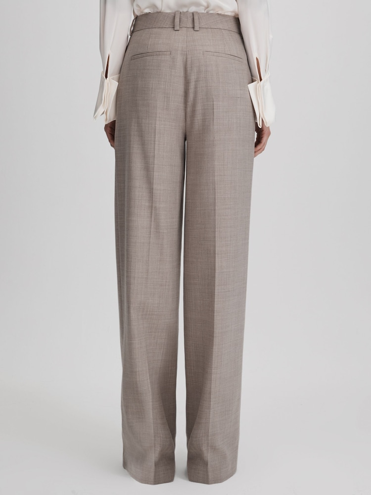Pantalones de traje de pernera ancha de mezcla de lana Hazel de Reiss - Imagen 5 de 5
