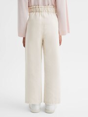 Reiss Ecru Elodie 9-13 yrs High Rise Elasticated Jeans - Image 4 of 6