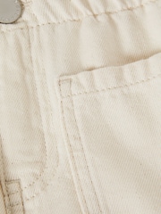 Reiss Ecru Elodie 9-13 yrs High Rise Elasticated Jeans - Image 5 of 6