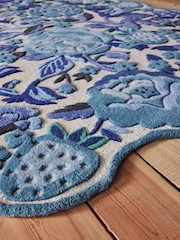 Cath Kidston Floral Strawberry Garden Floral Wool Rug - Image 3 of 5