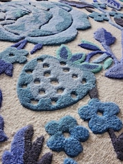 Cath Kidston Floral Strawberry Garden Floral Wool Rug - Image 4 of 5