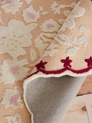 Cath Kidston Nude Tonal Ditsy Floral Wool Rug - Image 2 of 2
