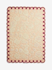 Cath Kidston Nude Tonal Ditsy Floral Wool Rug - Image 5 of 5
