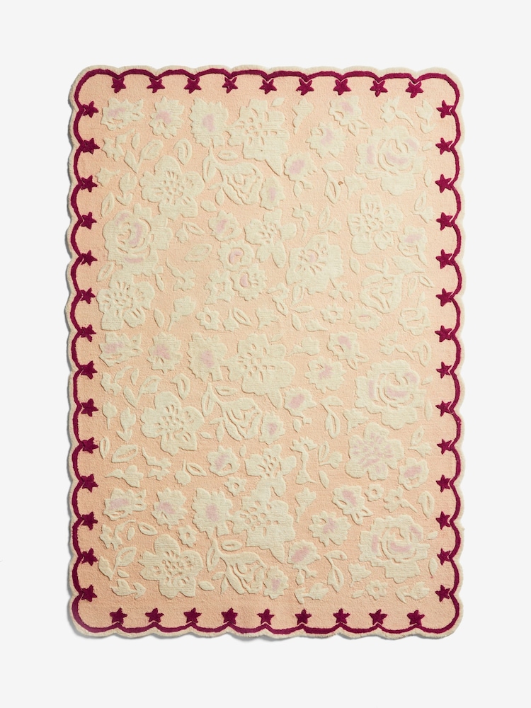 Cath Kidston Nude Tonal Ditsy Floral Wool Rug - Image 5 of 5 Cath Kidston Nude Tonal Ditsy Floral Wool Rug - Image 5 of 5