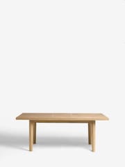 Light Natural Hayford Oak Effect Chevron Extending 6 to 8 Seater Dining Table - Image 10 of 10